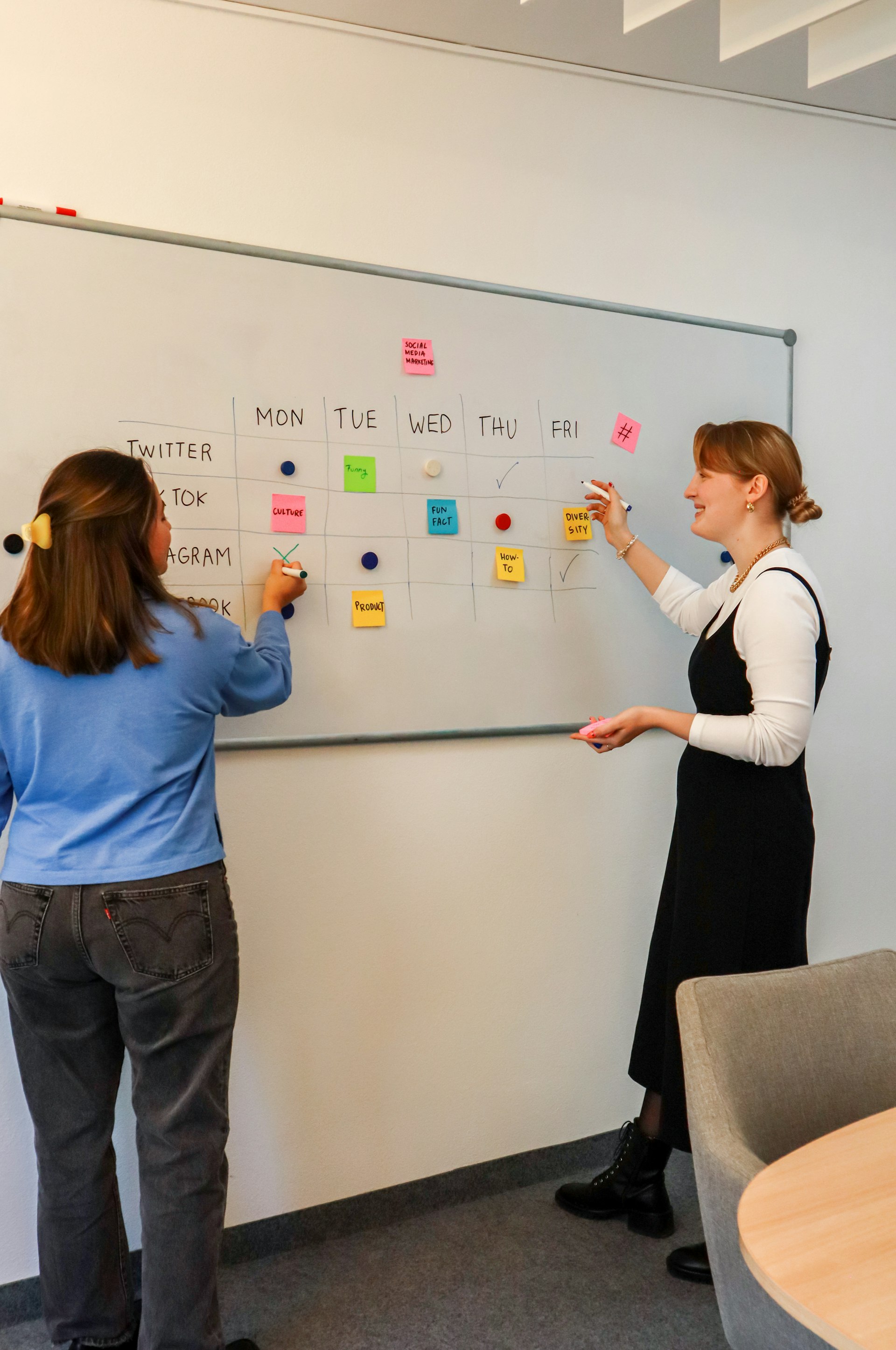 Creative team planning a marketing campaign symbolising marketing translation and transcreation services